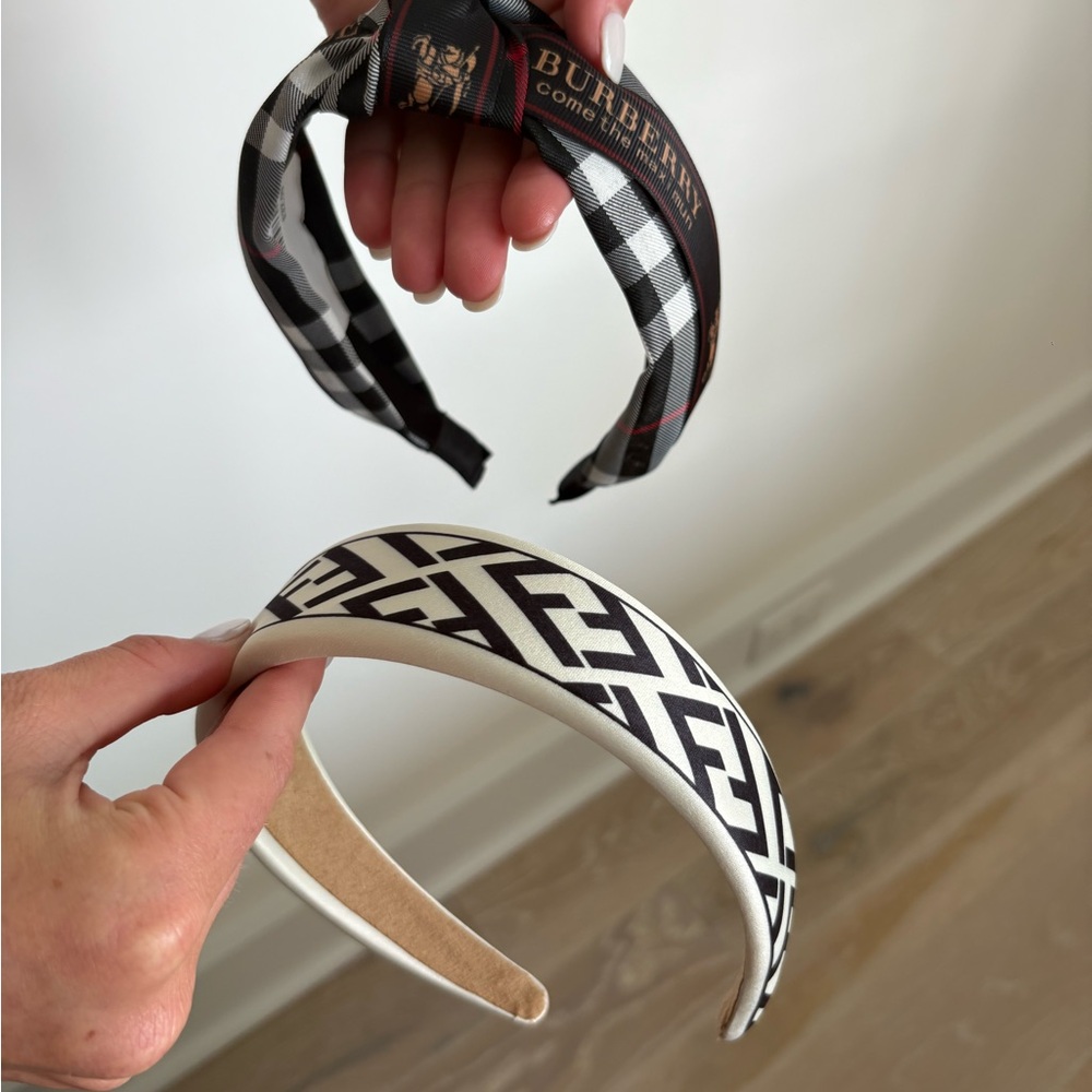 Burberry and Fendi Headband Set